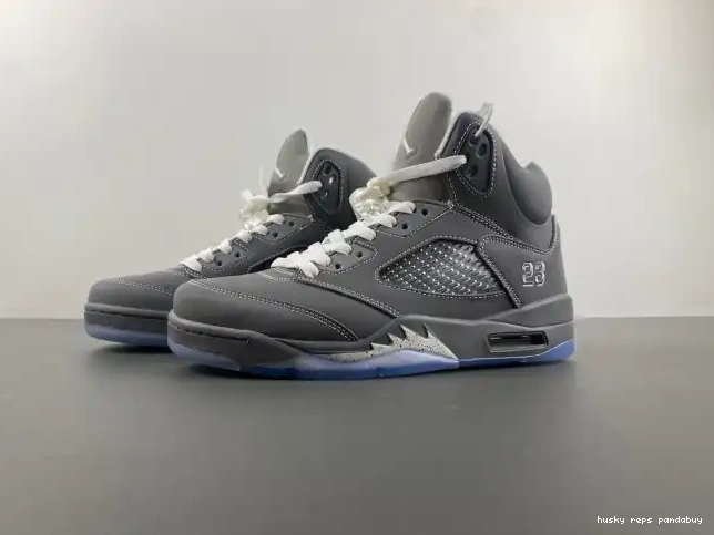 Cheap Husky Retro Jordan 5 Grey 136027-005 Wolf Air 0626